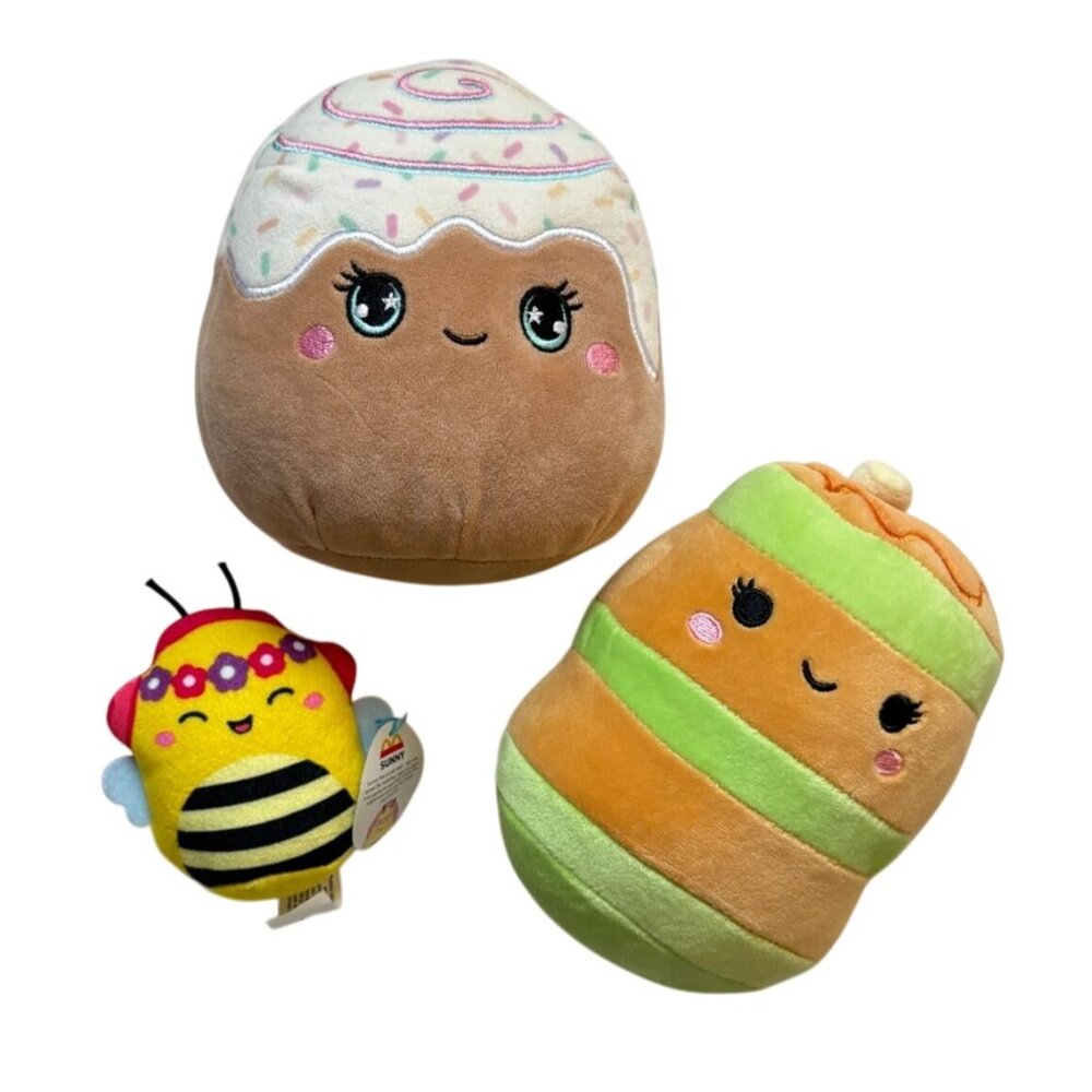 Squishmallow Plush Stuffed Animals Small 3 Piece Lot-GUC-6 in